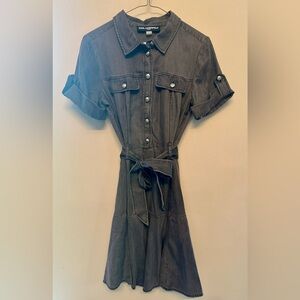 Karl Lagerfeld Gray Midi Dress